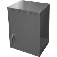 Durham Manufacturing 070SD-95 Wall-Mounted Cabinet, 27" H x 13-11/16" W x 18" D, 2 Shelves, Steel, Grey