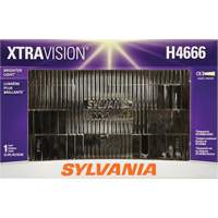 Sylvania 30730 XtraVision&reg; H4666 Sealed Beam Headlight, Halogen, 55 W, Off White