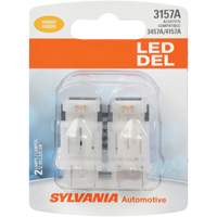 Sylvania 38882 Mini-ampoule automobile 3157A, DEL, 0,5 W/12,8 W, Ambr&eacute;e