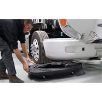 LISLE 19202 Bac de vidange d'huile pour camion &agrave; profil bas avec couvercle