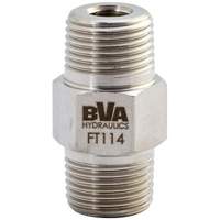 BVA Hydraulics FT114 Fitting Hex Nipple, Steel