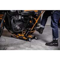 Gearwrench GWMJ15LB ATV and Motorcycle Jack, 0.75 Ton(s) Capacity, 4-2/3" Lowered, 14-1/2" Raised, Manual Hydraulic