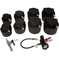 LISLE 69930 10-Piece HD Turbo Air System Test Kit with Smoke Adapter