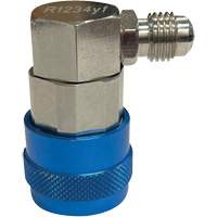 Mastercool 67534 1/4” FL-M x 14 mm R1234yf Blue Low-Side Conversion Coupler
