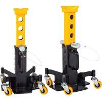 Omega Lift 33220 Chandelles &agrave; base multi-pattes avec poign&eacute;e et roues, Tige verrouillable, Capacit&eacute; de 20 tonnes, 12-1/2" - 20" h