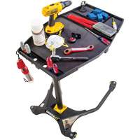 Omega Lift 97531 Plateau de service automobile roulant avec capacit&eacute; de 100 lb, 0 tiroirs, 29" lo x 20" la x 34-9/20" h, Noir/Jaune
