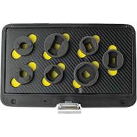 Esco 40312 Threaded Leaf Spring Shackle Pin Remover & Installation Master Set, 7 Pieces, 1/2" Drive Size
