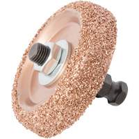Steelman SLP9305A Roue de tamponnage et d'abrasion en carbure de tungst&egrave;ne avec adaptateur hexagonal pour tampon de pneu &agrave; basse vitesse, Diam&egrave;tre 2-3/5", 4,5" lo, 4" la, Hauteur 1,1"