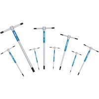 Steelman 42600 Sliding T-Handle Hex Key Set with Free-Spinning Grip Sleeves, 8 Pcs., Metric