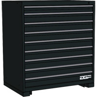 AGF Brome CF27-242440B3-440-BK Modular Drawer Cabinet, 9 Drawers, 24" W x 24" D x 40" H, Black
