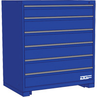 AGF Brome CF27-602440B4-440-BL Modular Drawer Cabinet, 6 Drawers, 60" W x 24" D x 40" H, Blue