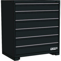 AGF Brome CF27-362440B4-440-BK Modular Drawer Cabinet, 6 Drawers, 36" W x 24" D x 40" H, Black