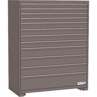 AGF Brome CF27-602860C1-440-GR Modular Drawer Cabinet, 12 Drawers, 60" W x 28" D x 60" H, Grey