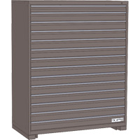 AGF Brome CF27-242460C2-440-GR Modular Drawer Cabinet, 14 Drawers, 24" W x 24" D x 60" H, Grey