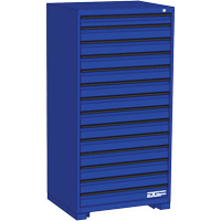 AGF Brome CF27-302460C2-440-BL Armoire &agrave; tiroirs modulaire, 14 tiroirs, 30" la x 24" p x 60" h, Bleu