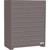 AGF Brome CF27-602460C4-440-GR Modular Drawer Cabinet, 9 Drawers, 60" W x 24" D x 60" H, Grey