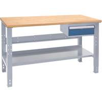 KLETON FN109 Industrial Duty Workbench, 24" W x 60" D x 34" H, 1000 lbs. Capacity
