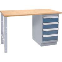 KLETON FN135 &eacute;tabli industriel, Cap 1000 lb, 30" la x 60" p, 34" h