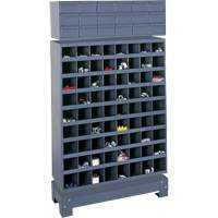 Modular Small Parts Storage Unit, Steel, 18 Drawers, 33-3/4" x 12-1/4" x 58-5/8", Grey FN371 | TENAQUIP