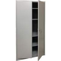 KLETON FN426 Storage Cabinet, Steel, 4 Shelves, 78" H x 36" W x 24" D, Grey