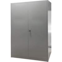 Storage Cabinet, Steel, 4 Shelves, 78" H x 48" W x 24" D, Grey FN427 | TENAQUIP