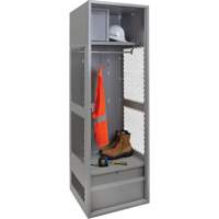KLETON FN468 Gear Locker, Steel, 24" W x 24" D x 72" H, Grey