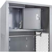 KLETON FN468 Gear Locker, Steel, 24" W x 24" D x 72" H, Grey