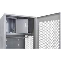 Gear Locker, Steel, 24" W x 18" D x 72" H, Grey FN469 | TENAQUIP