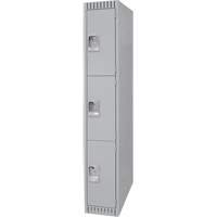 KLETON FN472 Casiers, 3 niveaux, 12" x 18" x 72", Acier, Gris, D&eacute;mont&eacute;
