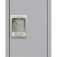 KLETON FN672 Lockers, 3 -tier, Bank of 3, 36" x 18" x 86", Steel, Grey, Knocked Down
