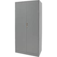 KLETON FN657 Armoires de rangement Hi-Boy, Acier, 4 Tablettes, 72" h x 36" la x 18" P, Gris