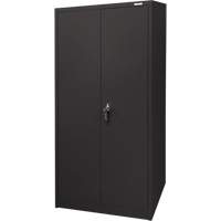 KLETON FN702 Armoire d'entreposage, Acier, 4 Tablettes, 66" h x 30" la x 15" P, Noir