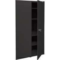 KLETON FN703 Armoire d'entreposage, Acier, 4 Tablettes, 78" h x 36" la x 24" P, Noir