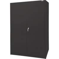 KLETON FN704 Armoire d'entreposage, Acier, 4 Tablettes, 78" h x 48" la x 24" P, Noir