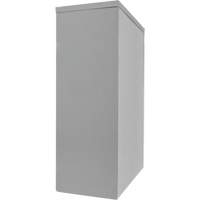 KLETON FN705 Counter-High Storage Cabinet, Steel, 2 Shelves, 42" H x 30" W x 15" D, Grey