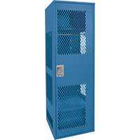 KLETON FN715 Gear Locker with Door, Steel, 24" W x 24" D x 72" H, Dark Blue
