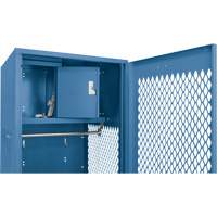 KLETON FN715 Gear Locker with Door, Steel, 24" W x 24" D x 72" H, Dark Blue