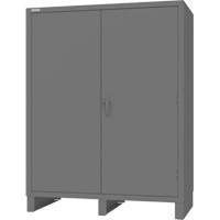 Durham Manufacturing HDC-306078-4S95 Armoire avec portes encastr&eacute;es, Acier, 4 Tablettes, 78" h x 60" la x 30" P, Gris