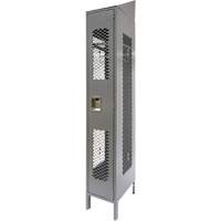 KLETON FN854 Casiers ventil&eacute;s, 12" x 18" x 88", Acier, Gris, D&eacute;mont&eacute;, Perfor&eacute;