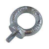 Spaenaur 026-021 Drop Forged Eye Bolts, 1/8" Dia., 1/2" L, Uncoated Natural Finish, 154 lbs (70 kg) Capacity