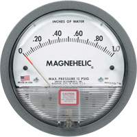 Dwyer 2000-10KPA 2000 Series Magnehelic&reg; Differential Pressure Gauge, 4-3/4" , 0 - 10 kPa, Panel Mount, Liquid Filled Analogue