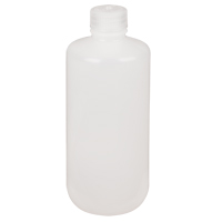 Narrow-Mouth Bottles, Round, 16 oz., Plastic  HA885 | TENAQUIP