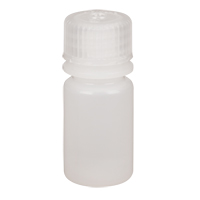 Nalgene 2002-9050 Bouteilles rondes &agrave; ouverture &eacute;troite, Ronde, 1/2 oz, Plastique