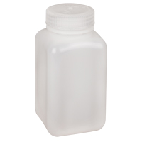 Nalgene 2114-0016 Bouteilles peu encombrantes &agrave; prise facile, Carr&eacute;e, 16 oz, Plastique
