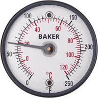 Baker 312FC Surface Thermometers, Contact, Analogue, 0-250°F (-20-120°C)
