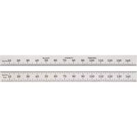 Starrett C330-150 Full-Flexible Metric Rule, 150 mm L, Steel, 1 mm/0.5 mm Graduations