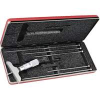 Starrett 440Z-6RL Microm&egrave;tre de profondeur de la s&eacute;rie 440, Avec arr&ecirc;t &agrave; cliquet, 0" - 6"