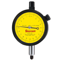 Starrett 25-381J-8 Dial Indicators - No. 25 Series - AGD Group 2, 0 mm - 10 mm Range