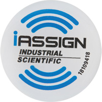 Industrial Scientific 18109418 &eacute;tiquette &agrave; l&eacute;preuve de leau iAssign