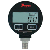 Dwyer DPGW-11 Manom&egrave;tre,  2-31/50", 500 psi, Fixation inf&eacute;rieure, Num&eacute;rique